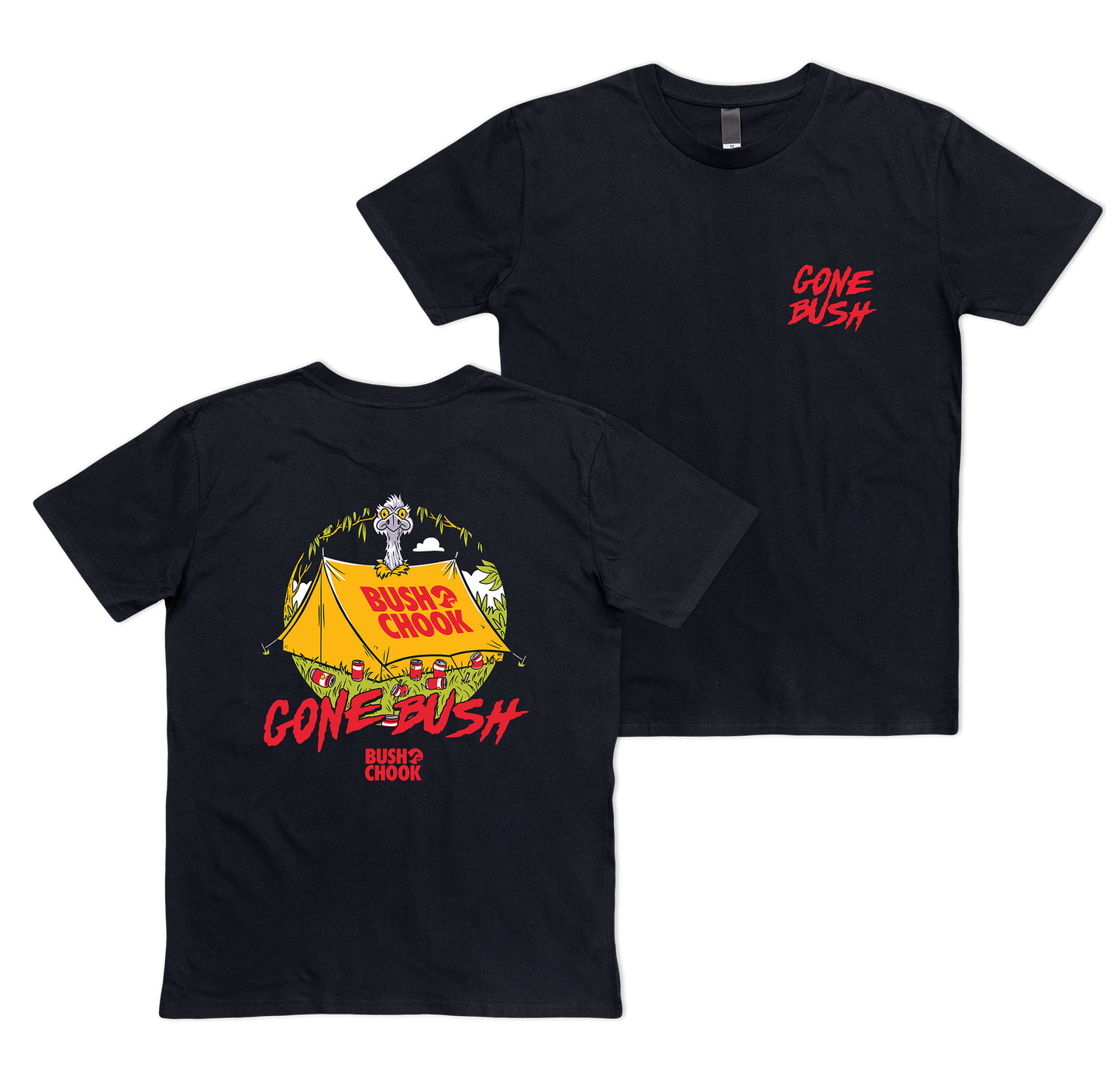 Gone Bush Tee Black