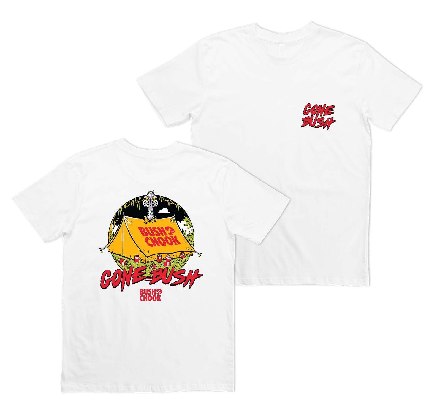 Gone Bush Tee White