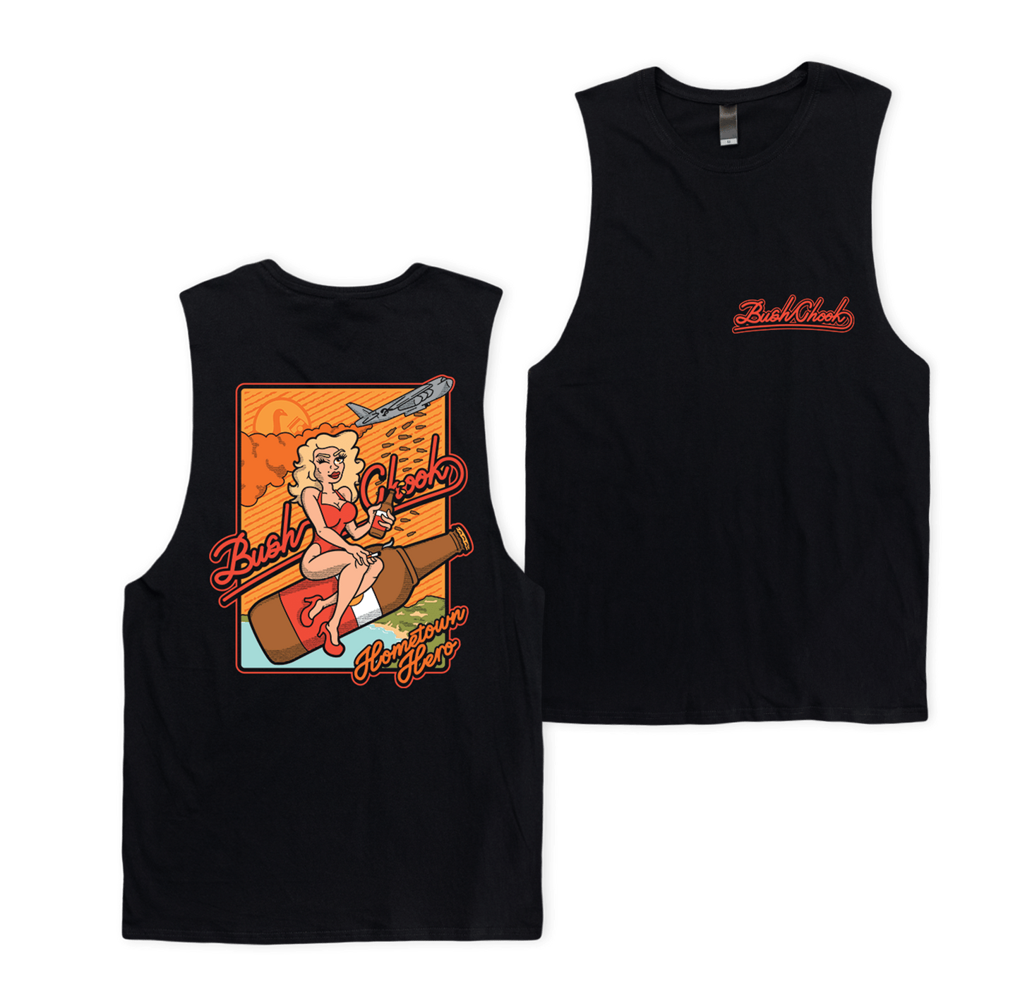 Hometown Hero Muscle Tee Black