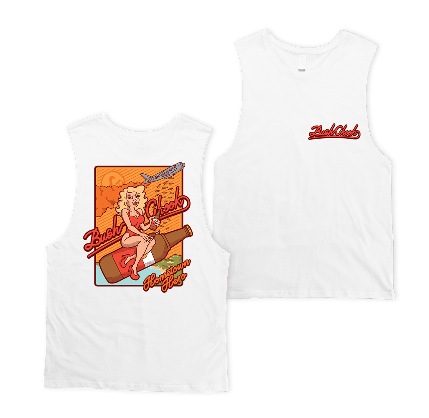 Hometown Hero Muscle Tee White
