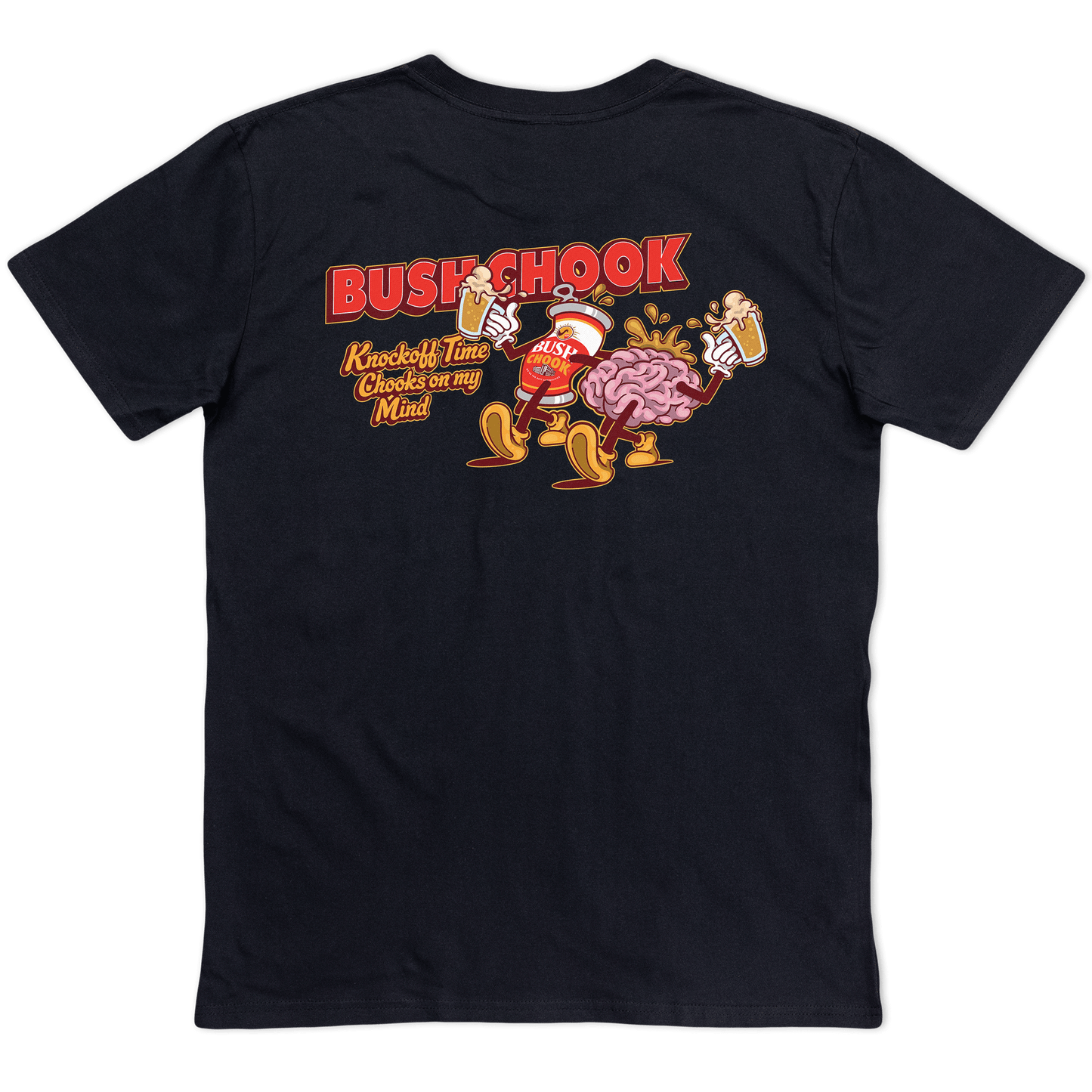 Knock Off Time Tee Black