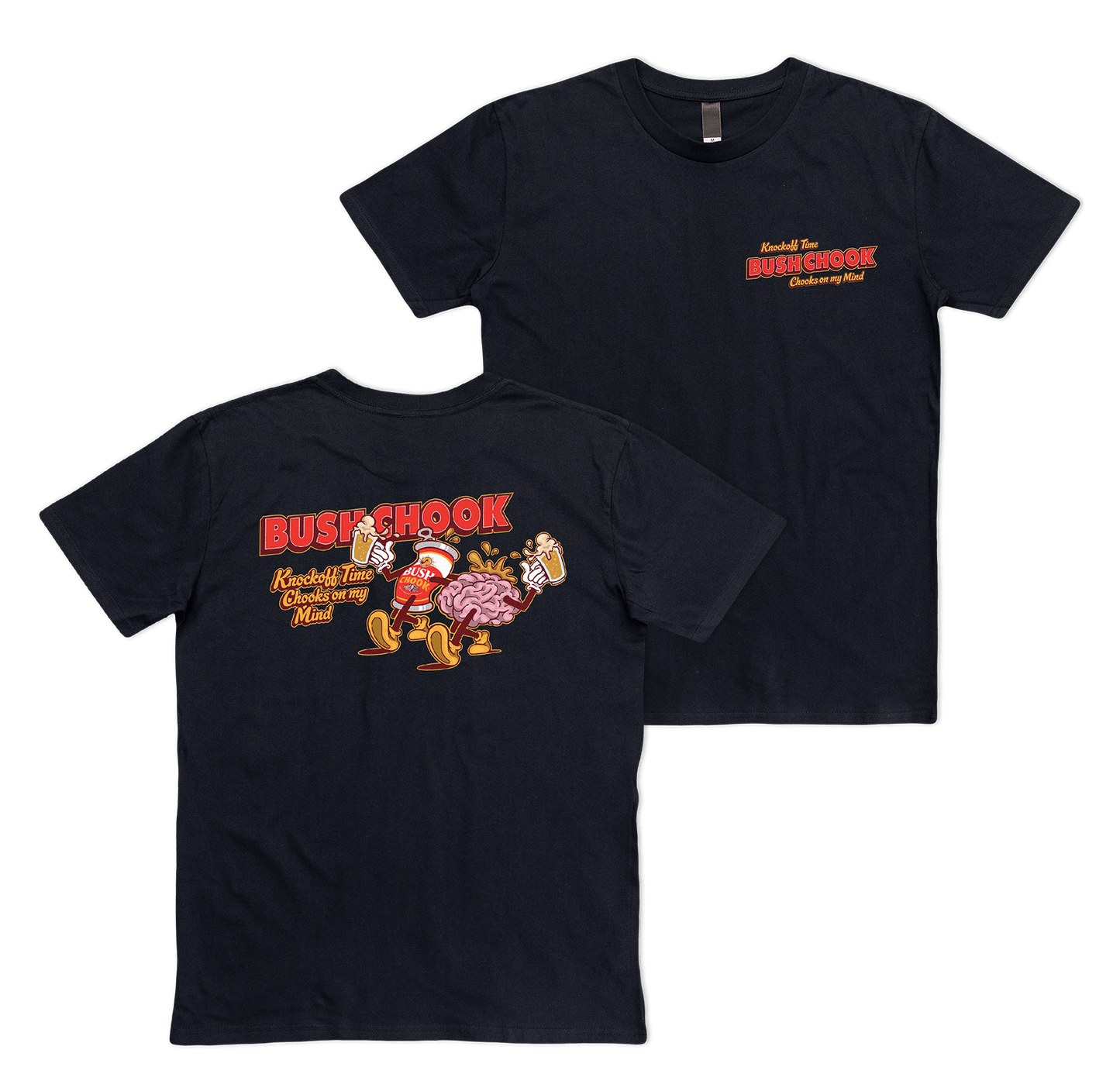Knock Off Time Tee Black