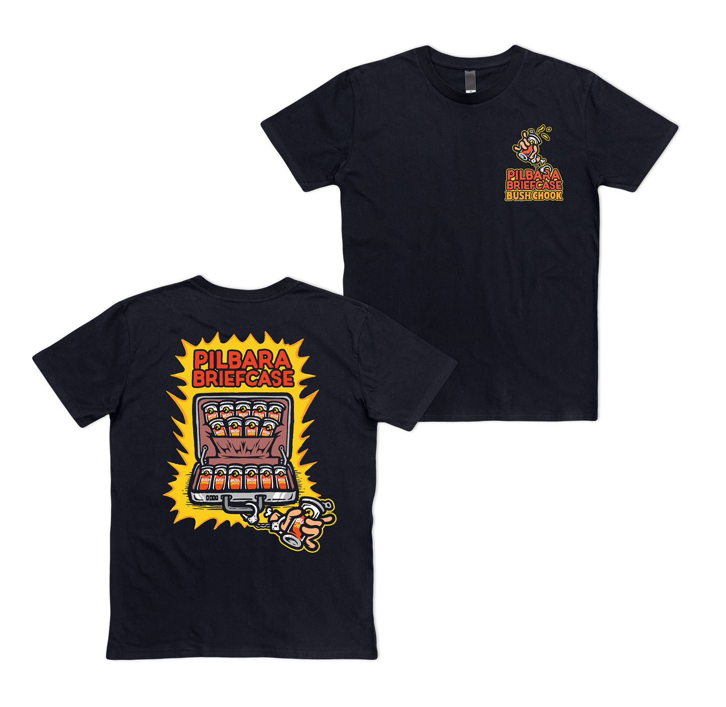 Pilbara Briefcase 2 Tee Black