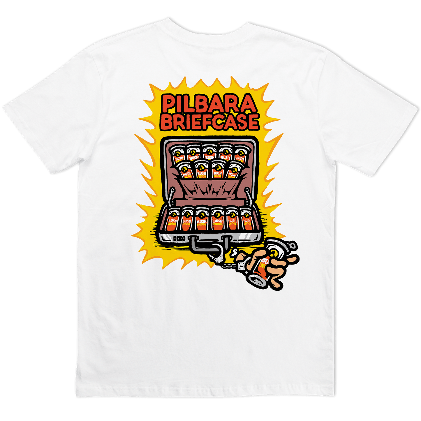 Pilbara Briefcase 2 Tee White