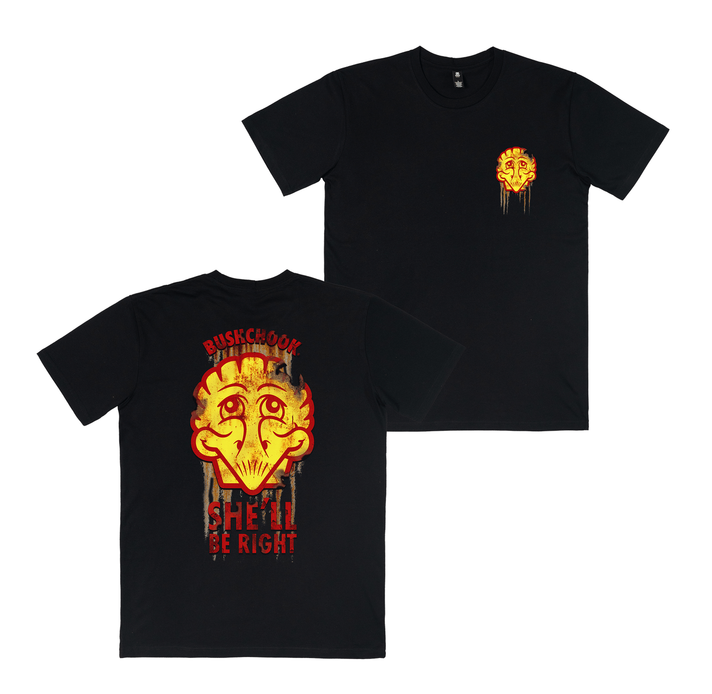 She'll Be Right Tee Black