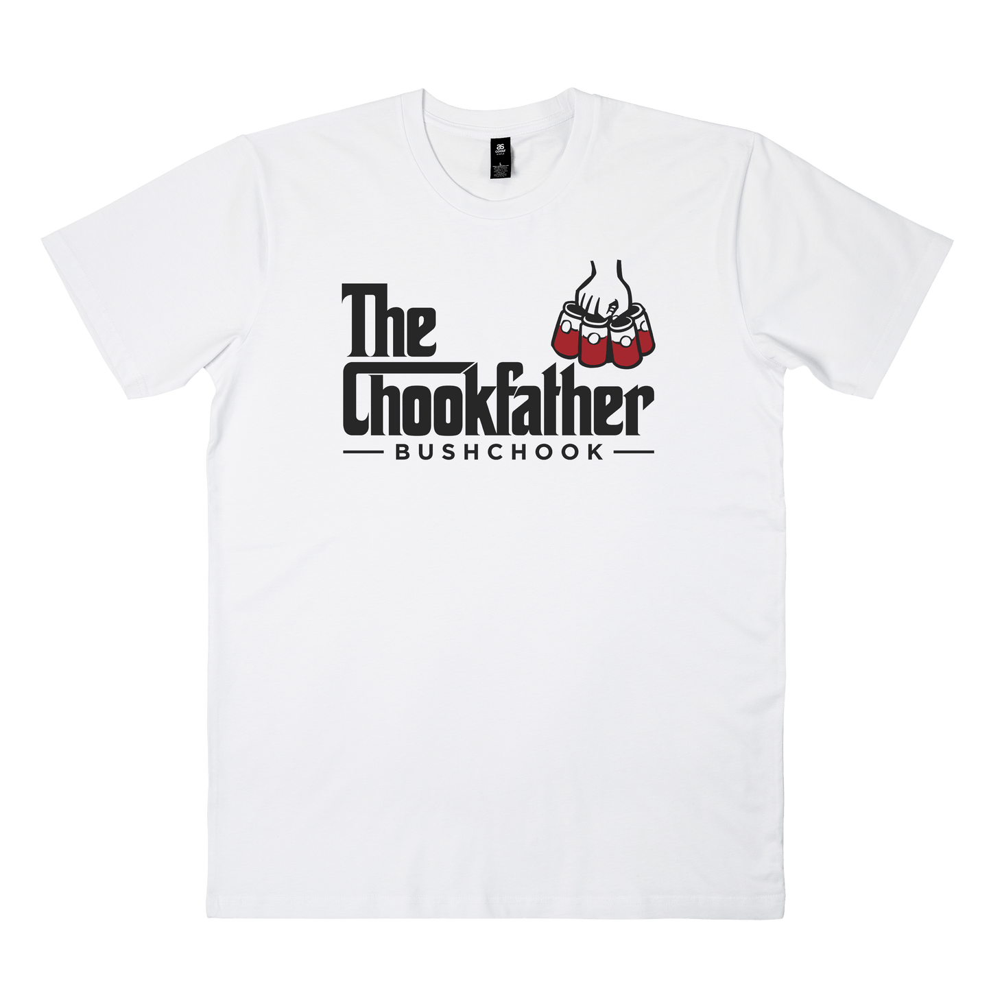 The Chookfather Tee White