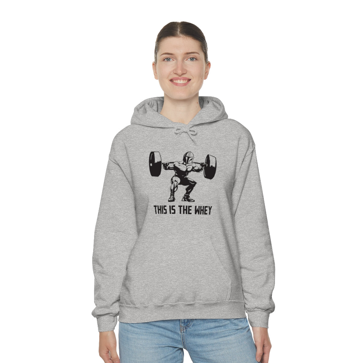 This is the Whey - Unisex Heavy BlendÃ¢â€žÂ¢ Hooded Sweatshirt