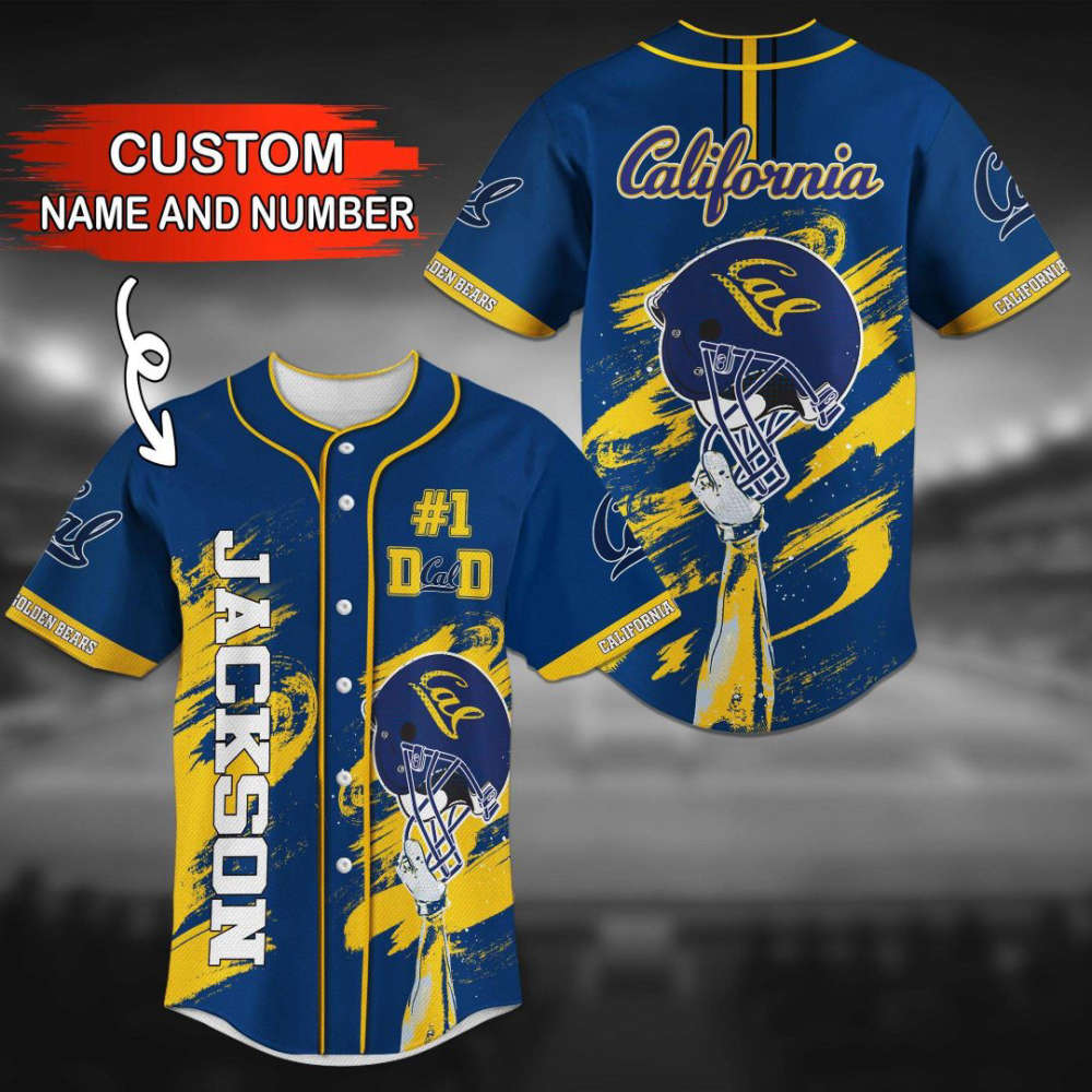 California Golden Bears Personalized Baseball Jersey Fan Gifts - lylyprint.com