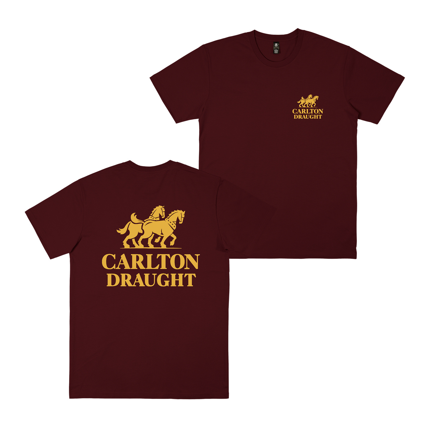 Carlton Draught Current Tee Burgundy
