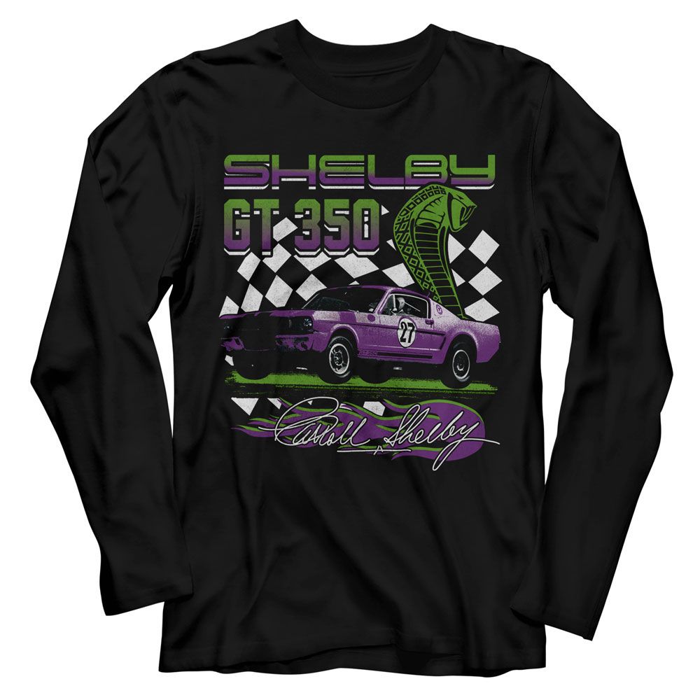 Carroll Shelby - Gt 350 Racing Long Sleeve Boyfriend Tee
