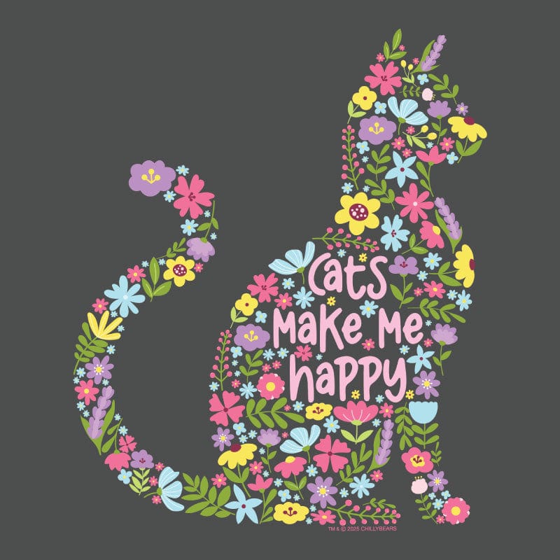 Cats Make Me Happy - Lightweight Tee