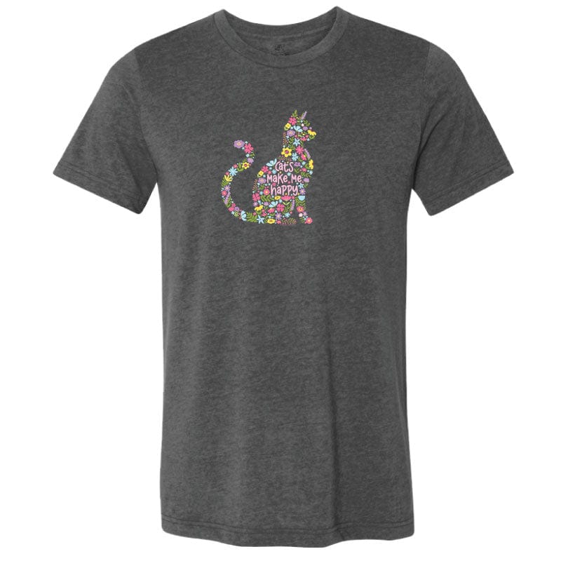 Cats Make Me Happy - Lightweight Tee