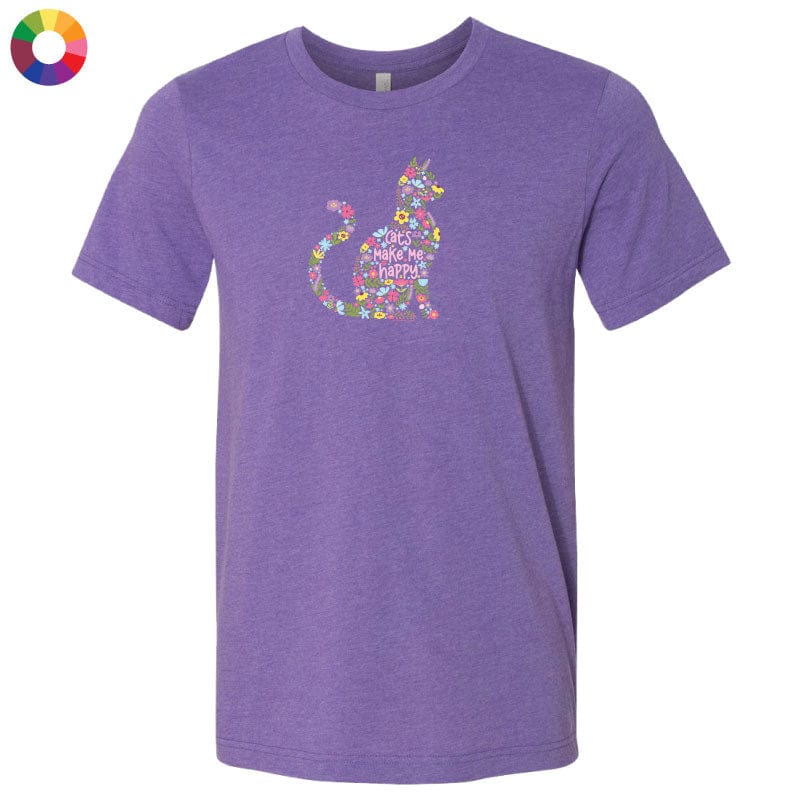 Cats Make Me Happy - Lightweight Tee