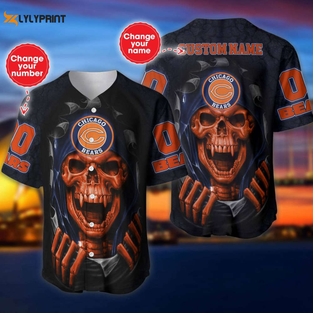 Chicago Bears Personalized Baseball Jersey - lylyprint.com