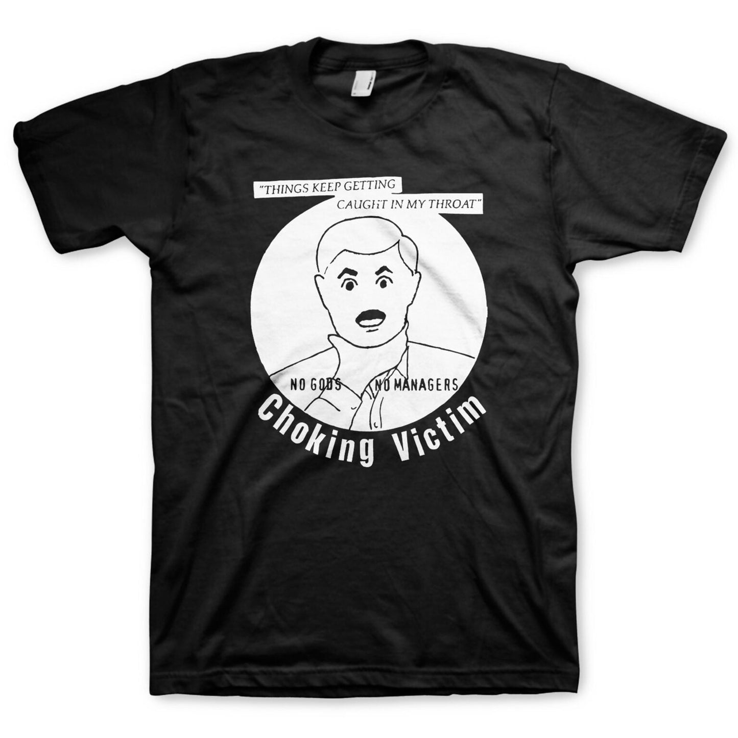 Choking Victim Caught in My Throat Black Tee