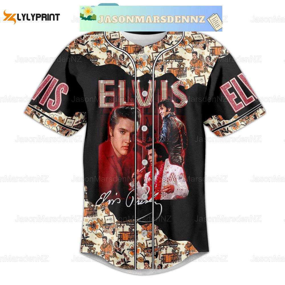 Christmas Evis Presley Baseball Jersey Shirt, Elvis Presley Jersey Shirt - lylyprint.com