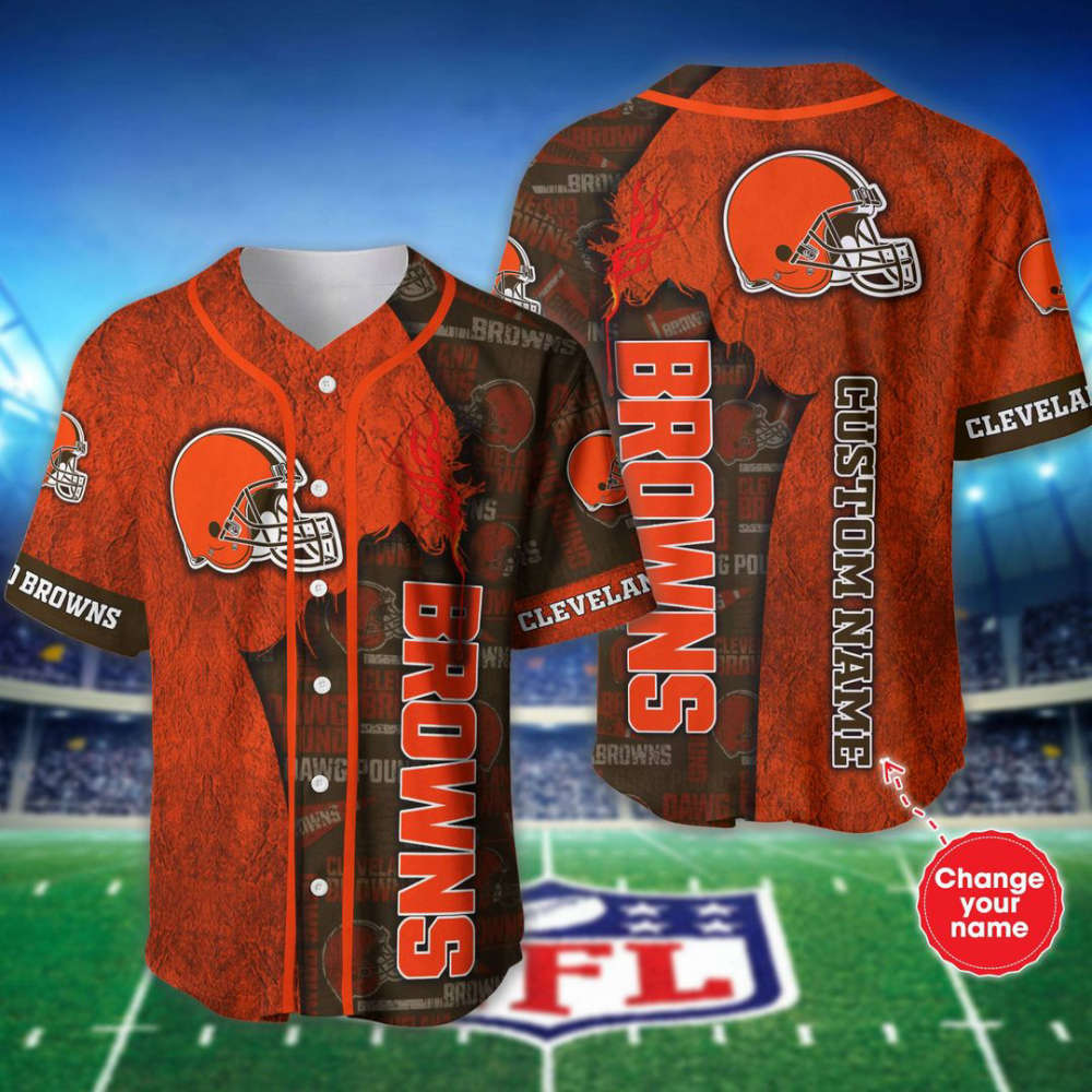 Cleveland Browns Personalized Baseball Jersey Gift For Men Women - lylyprint.com