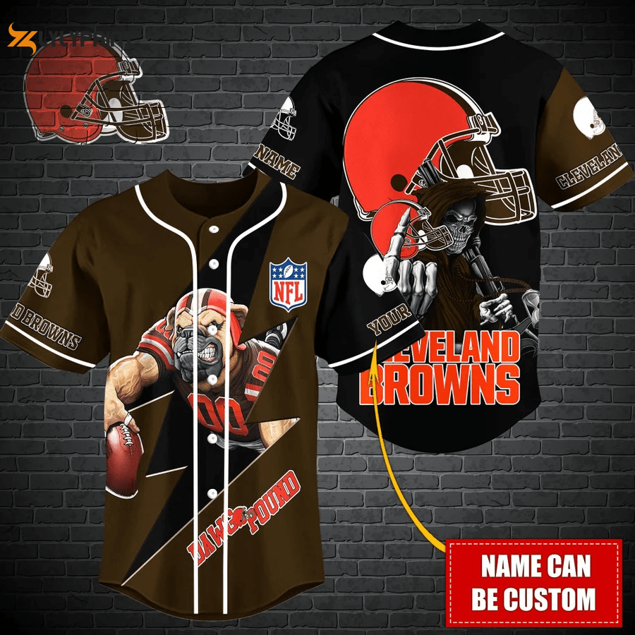 Cleveland Browns Personalized Baseball Jersey Gift for Men Dad - lylyprint.com