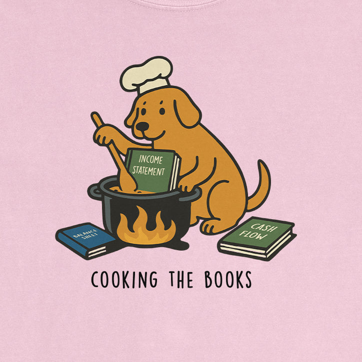 Cooking The Books Garment-Dyed Tee