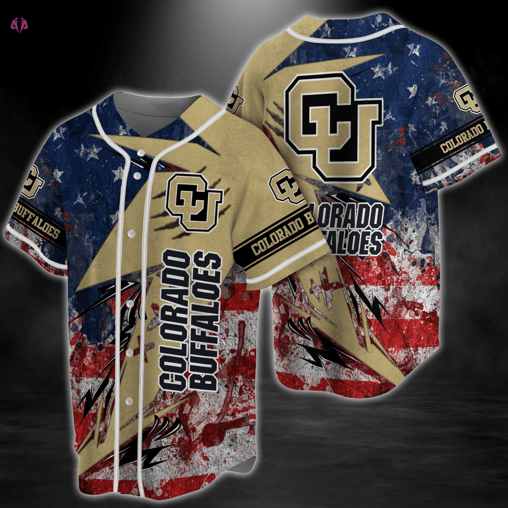 Colorado Buffaloes NCAA US Flag Baseball Jersey Shirt FVJ - Aopprinter