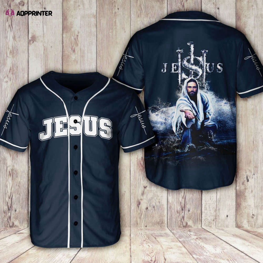 Colorful Jesus Hand Storm Baseball Jersey Adult Unisex S-5XL Full Size - Aopprinter