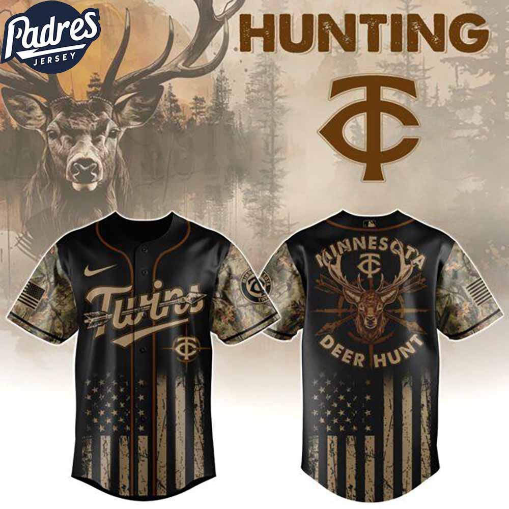 Minnesota Twins MLB X Deer Hunting Personalized Baseball Jersey - Padres Jersey Oasis: Elevate Your Baseball Style Game