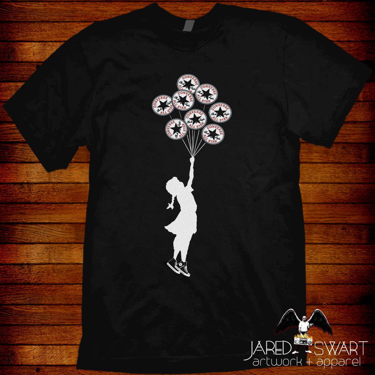Banksy Converse Mashup T-shirt