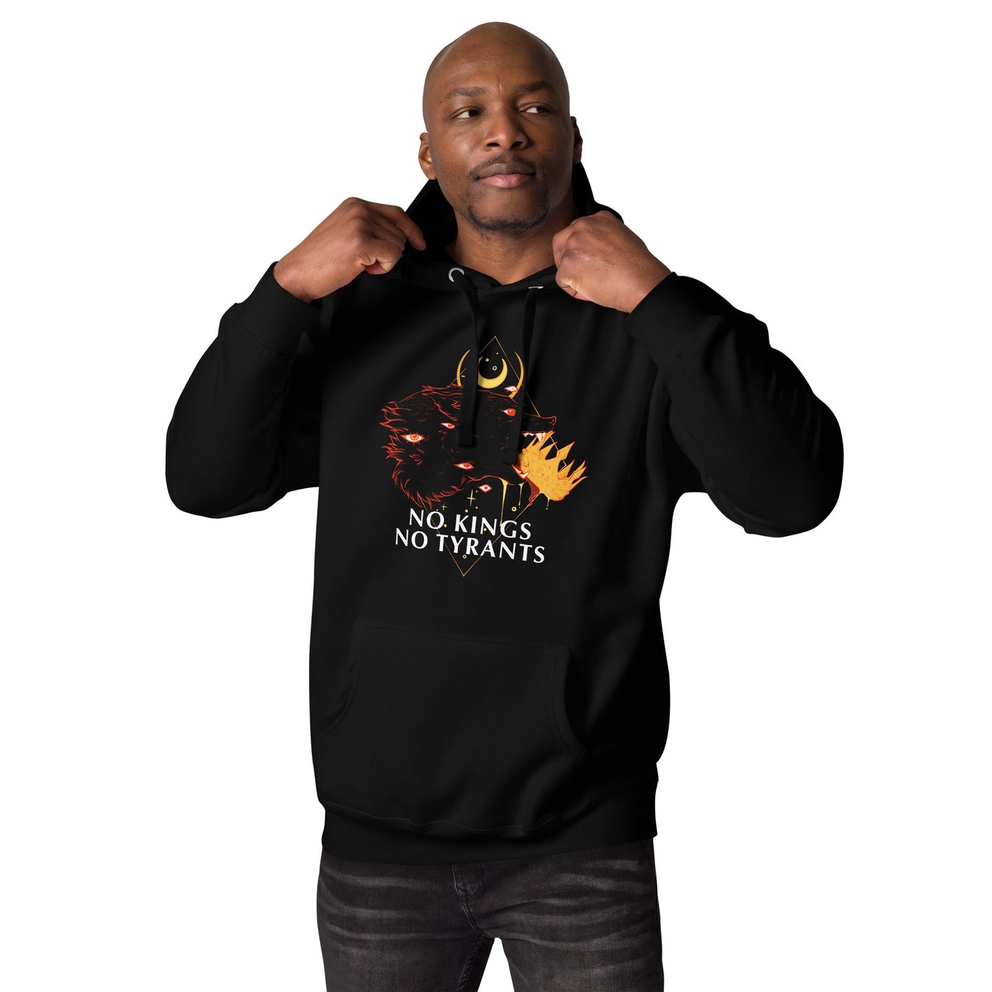 No Kings Wolf, Unisex Hoodie
