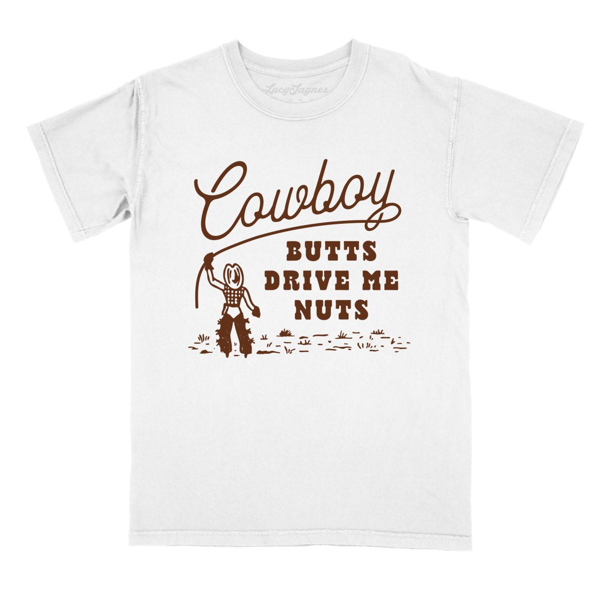 Cowboy Butts Drive Me Nuts Comfort Colors Tee