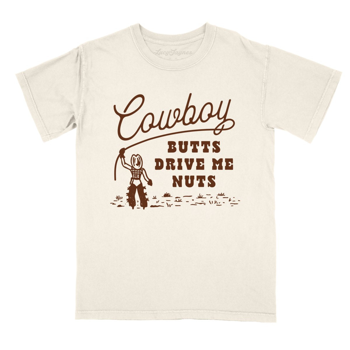 Cowboy Butts Drive Me Nuts Comfort Colors Tee