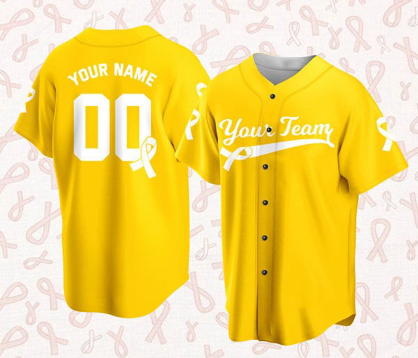 Custom Baseball Jersey For Breast Cancer Support Breast Cancer Warrior Survivor - lylyprint.com