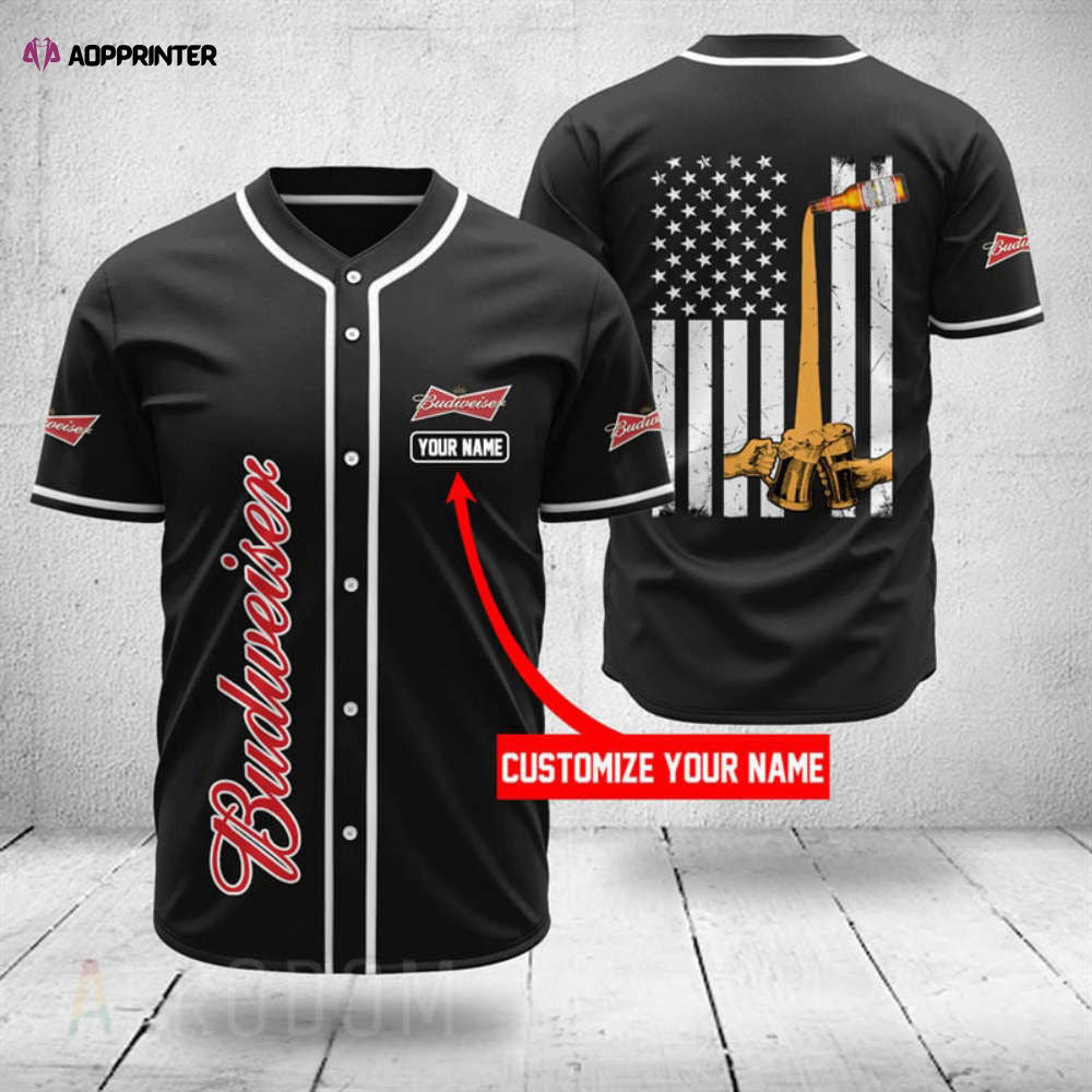 Custom Budweiser Beer Jersey: Personalized Baseball Apparel - Aopprinter