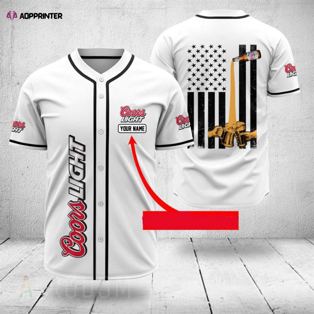 Custom Coors Light Baseball Jersey: Personalized Stylish and Unique - Aopprinter