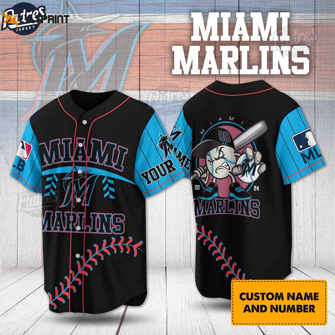 Get Your Custom Miami Marlins MLB Jersey - Perfect for Baseball Fans! - lylyprint.com
