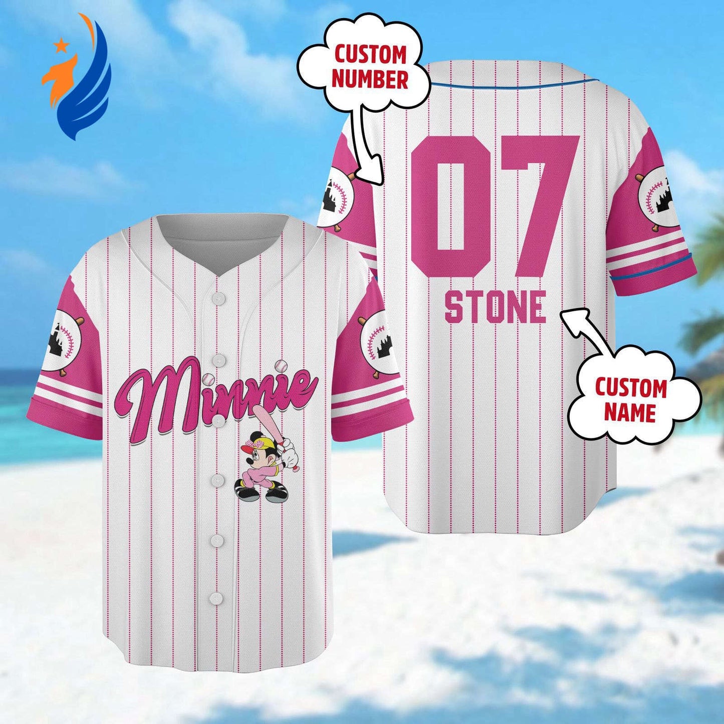 Minnie Mouse Baseball & Basketball Jerseys: Perfect Magic Kingdom Birthday Gift For Her - Bafud