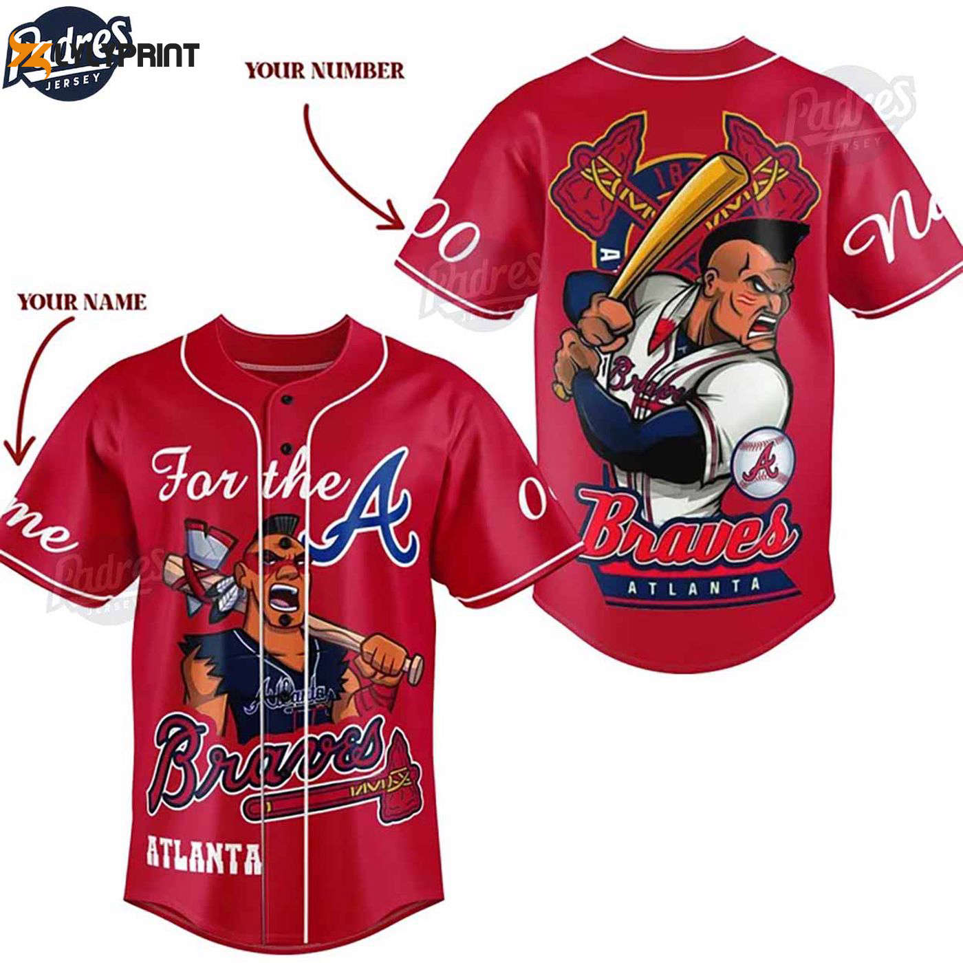 Show Your Team Spirit with a Custom Atlanta Braves Baseball Jersey Style - Gift for Men Women - lylyprint.com