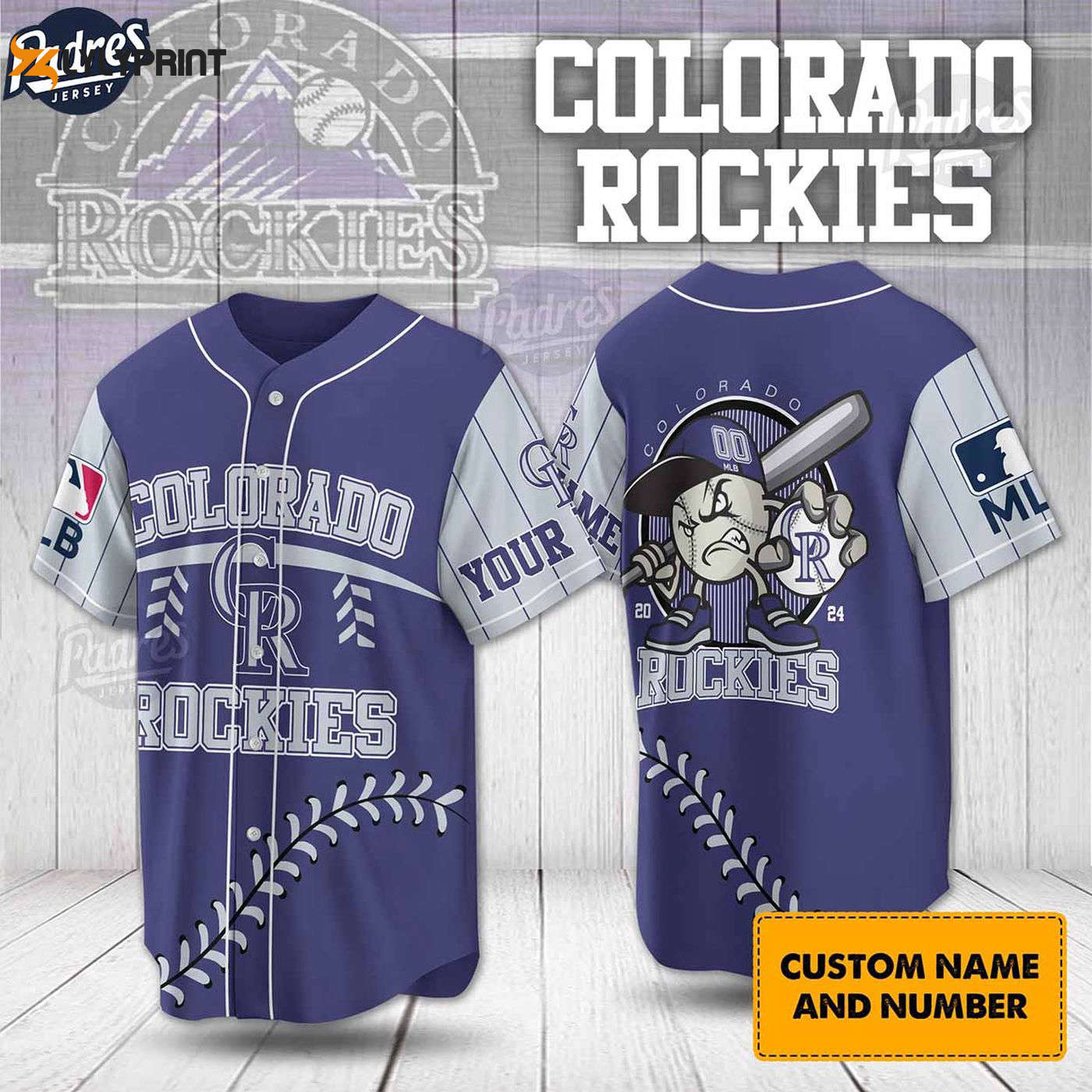 Custom Colorado Rockies Baseball Jersey - Official MLB Merchandise - Gift for Men Women - lylyprint.com