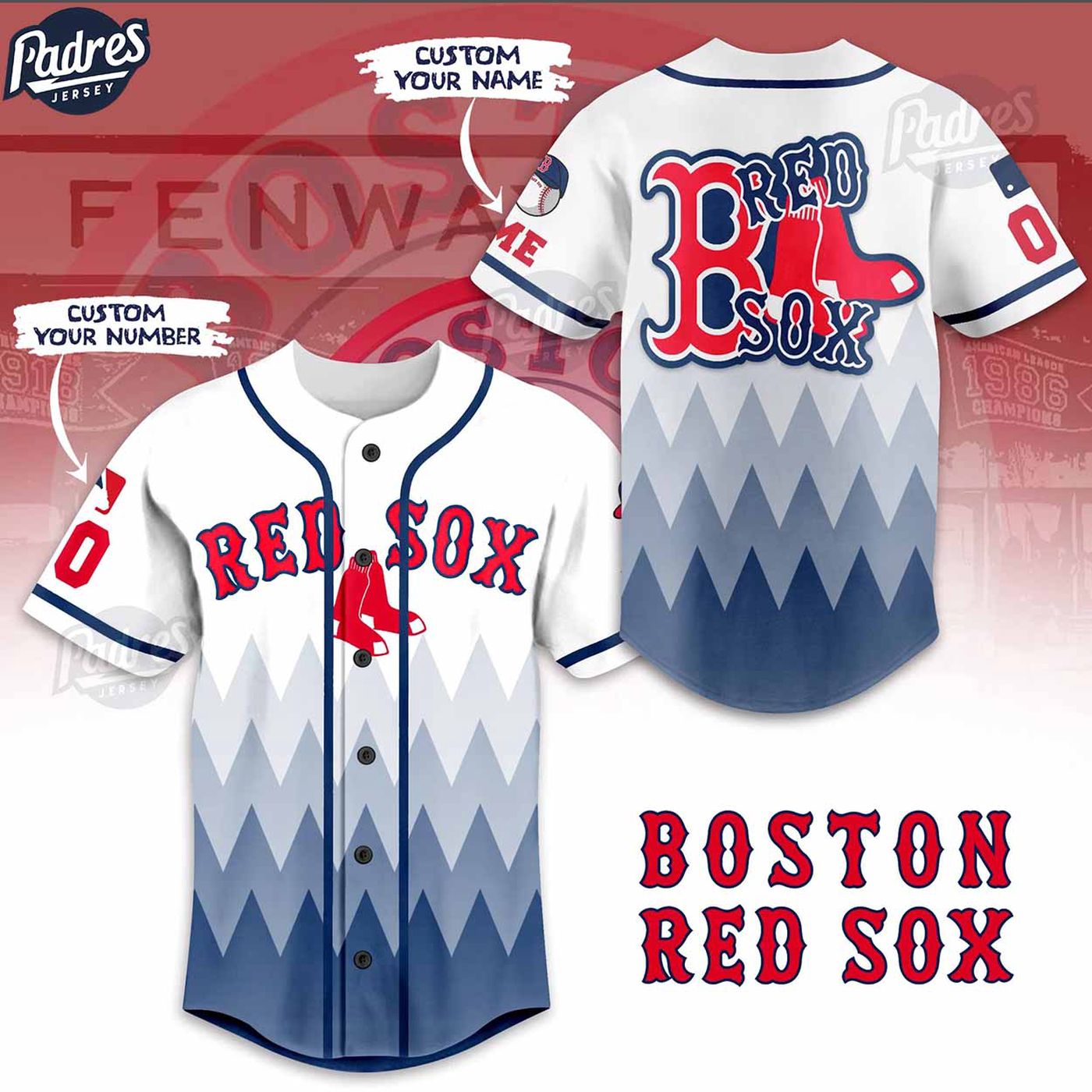 Score Big with Custom MLB Boston Red Sox Baseball Jersey - Personalized Style! - Gift for Men Women - lylyprint.com