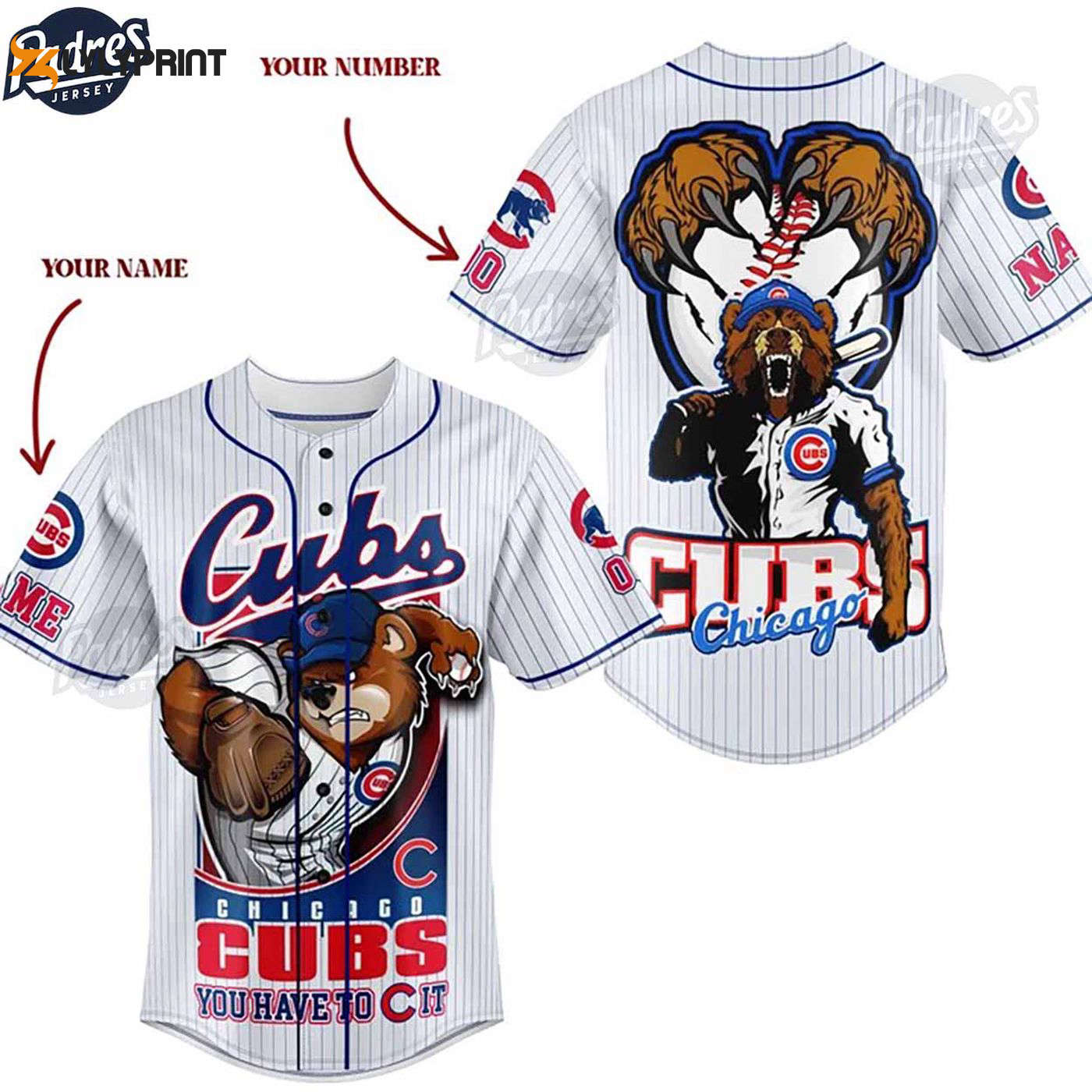 Score Big with Custom MLB Chicago Cubs Baseball Jerseys - Personalized Style for Die-Hard Fans! - lylyprint.com