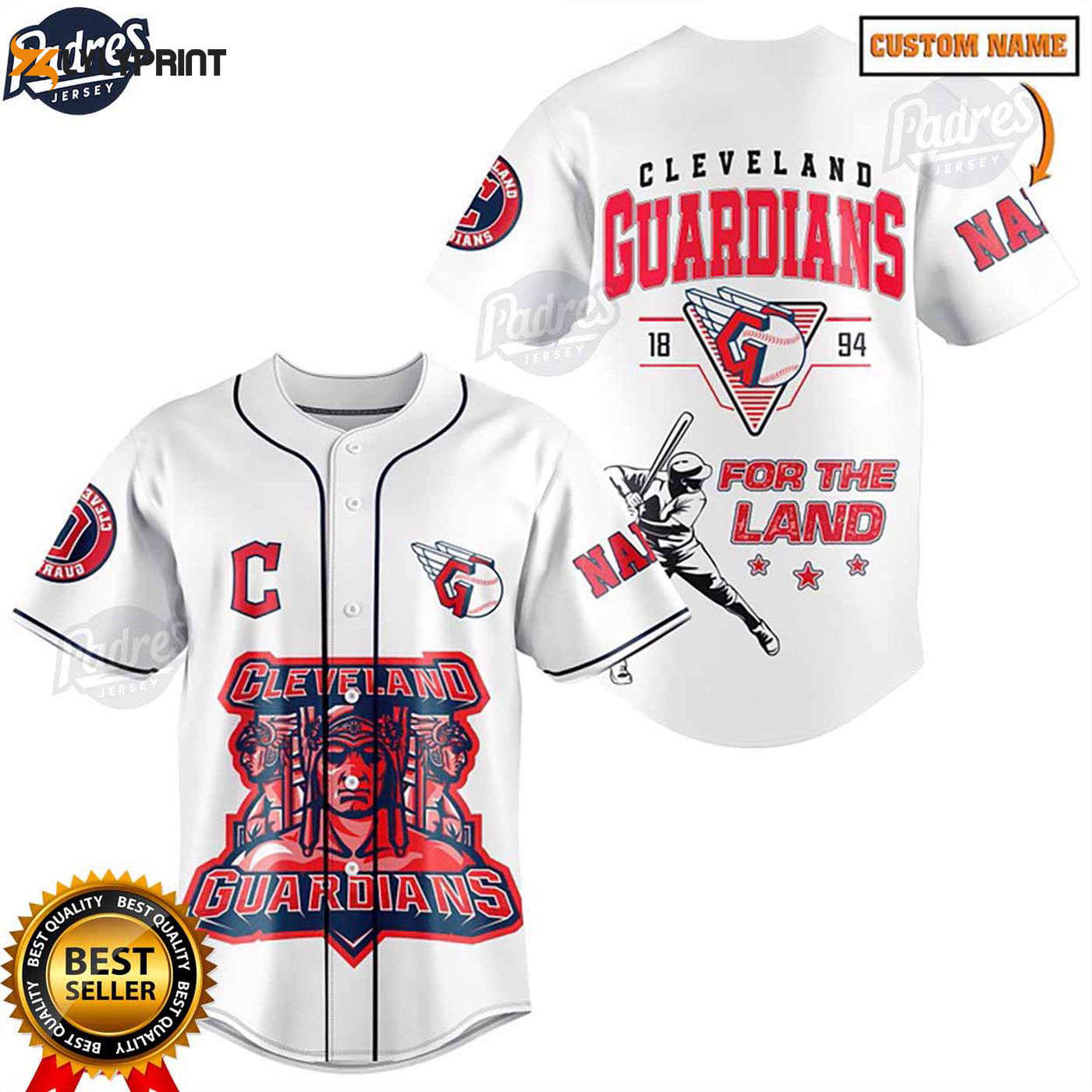 Shop the Stylish Custom Cleveland Guardians MLB Jersey for Baseball Fans - lylyprint.com