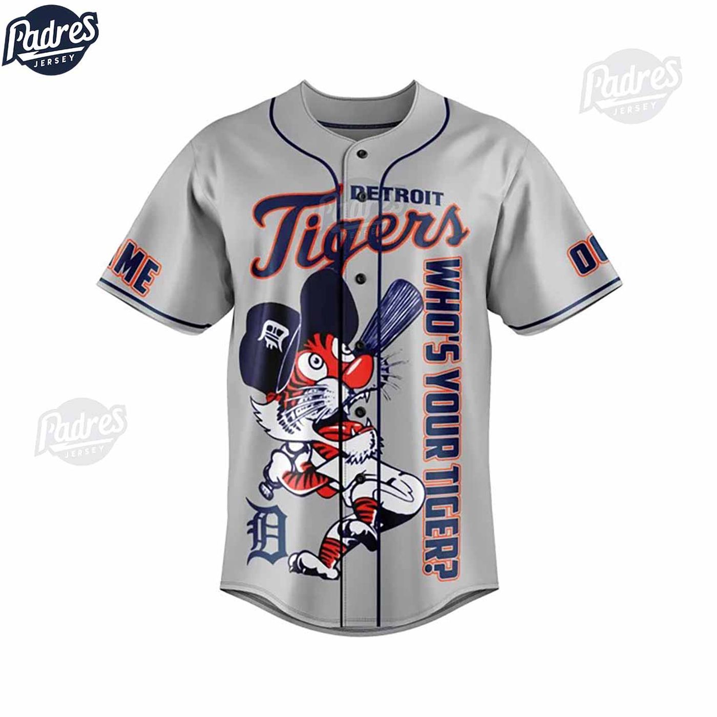 Personalized MLB Detroit Tiger Baseball Jersey - Custom Style for True Fans - Gift for Men Women - lylyprint.com