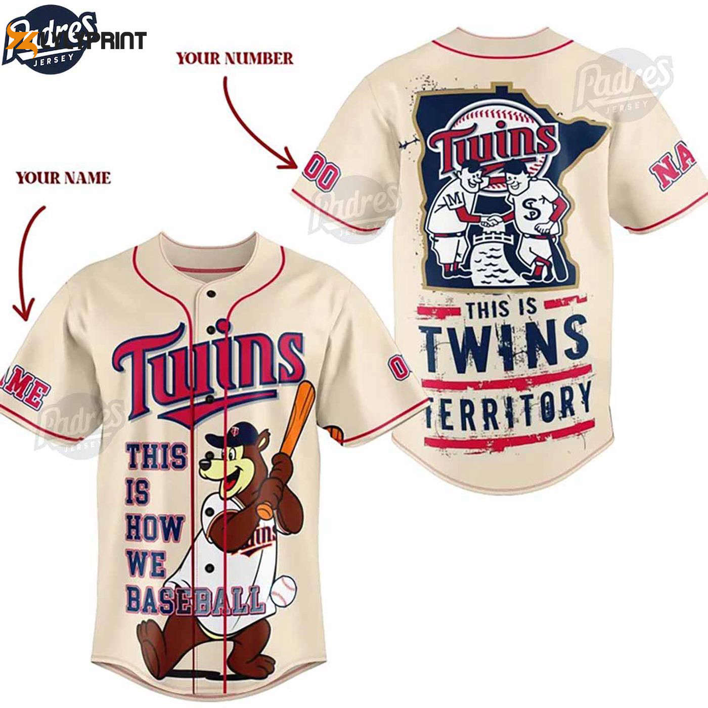 Stand Out with Personalized MLB Minnesota Twins Baseball Jersey - Custom Style - Gift for Men Women - lylyprint.com