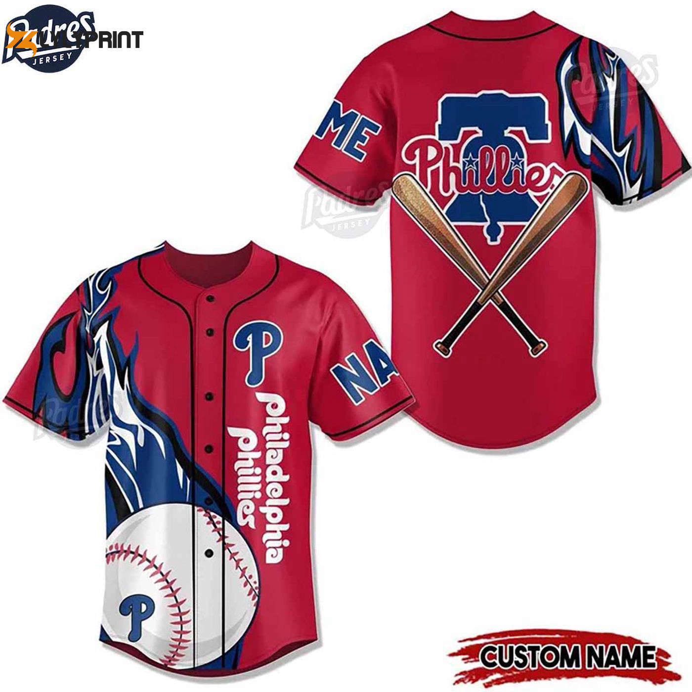 Official Custom Philadelphia Phillies 2024 Red Baseball Jersey - Show Your Support! - Gift for Men Women - lylyprint.com
