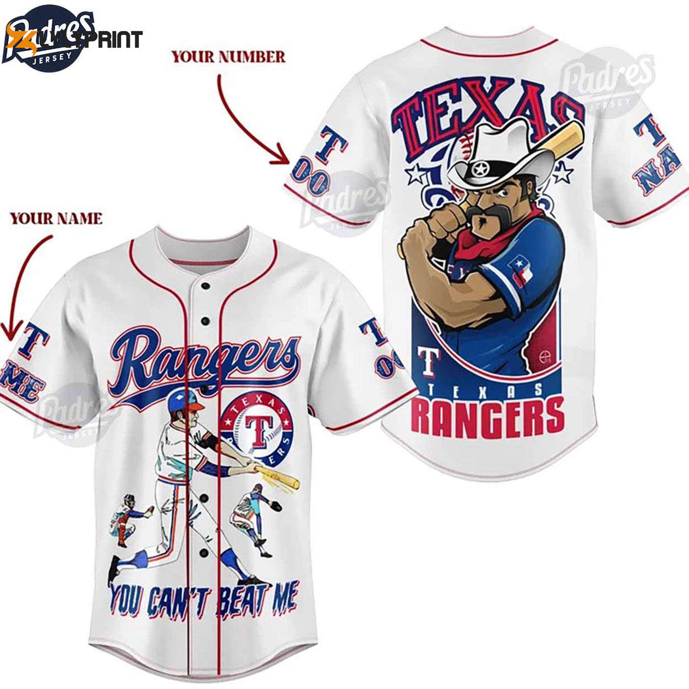 Custom Texas Rangers Baseball Jersey: Personalize Your MLB Style! - lylyprint.com