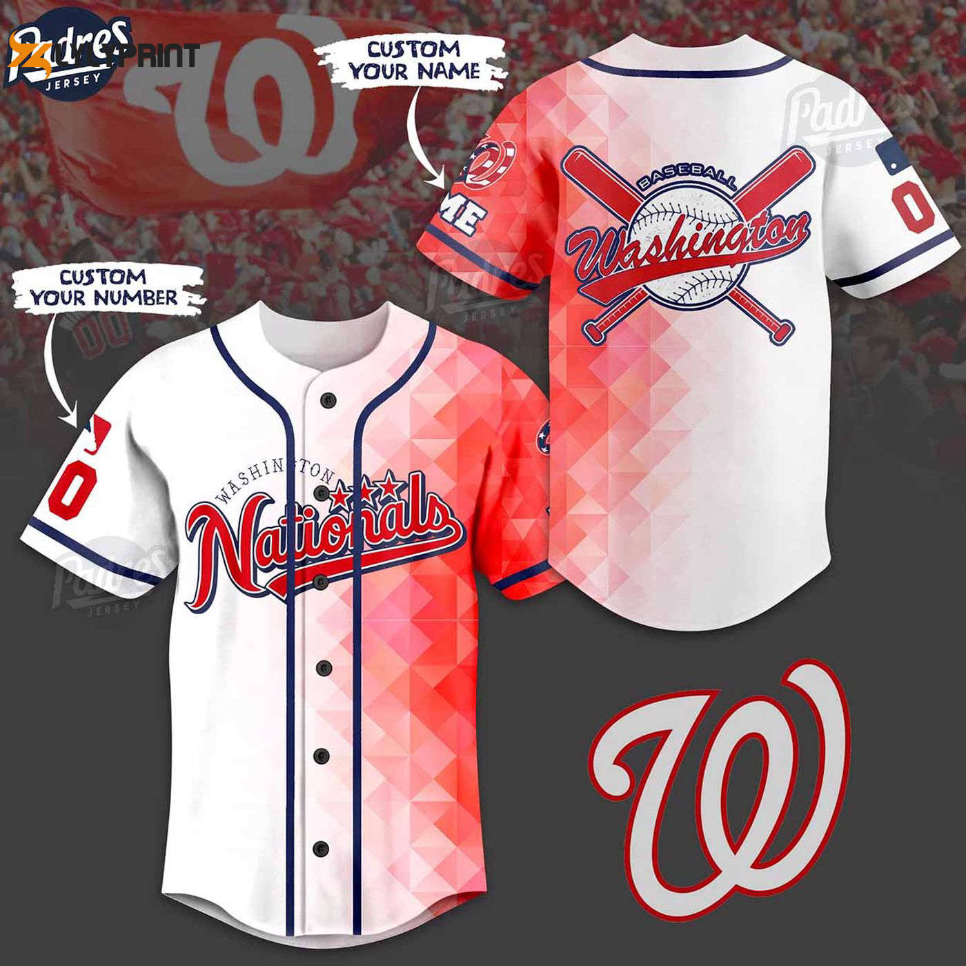 Personalized Washington Nationals MLB Jersey - Show Your Team Pride! - lylyprint.com