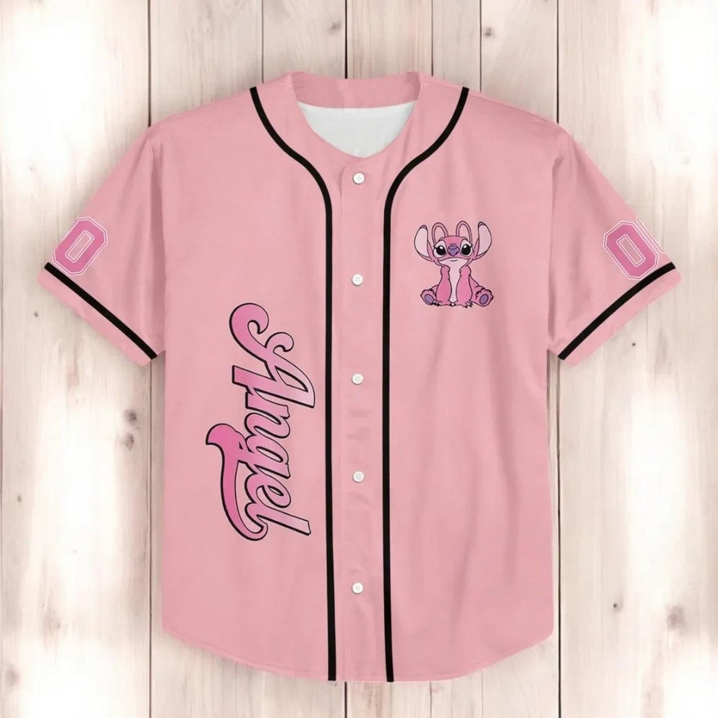 Custom Name And Number Angel Stitch Peach Baseball Jersey