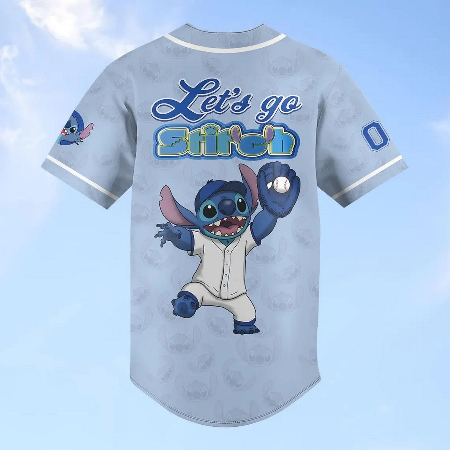 Custom Name And Number Sporty Stitch Blue Baseball Jersey