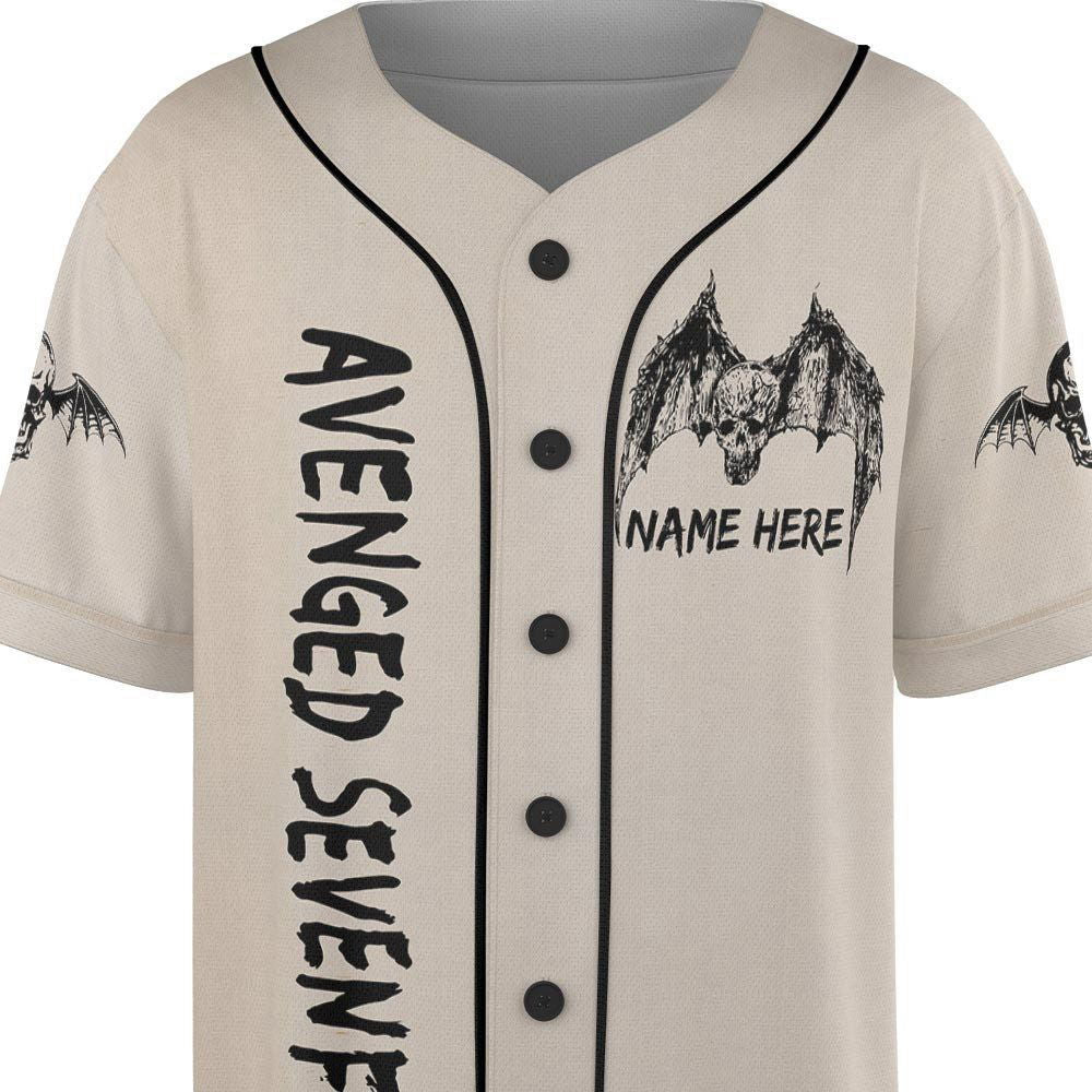 Custom Name Avenged Sevenfold Rock Baseball Jersey - lylyprint.com