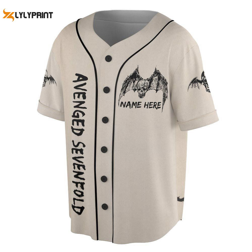 Custom Name Avenged Sevenfold Rock Baseball Jersey - lylyprint.com