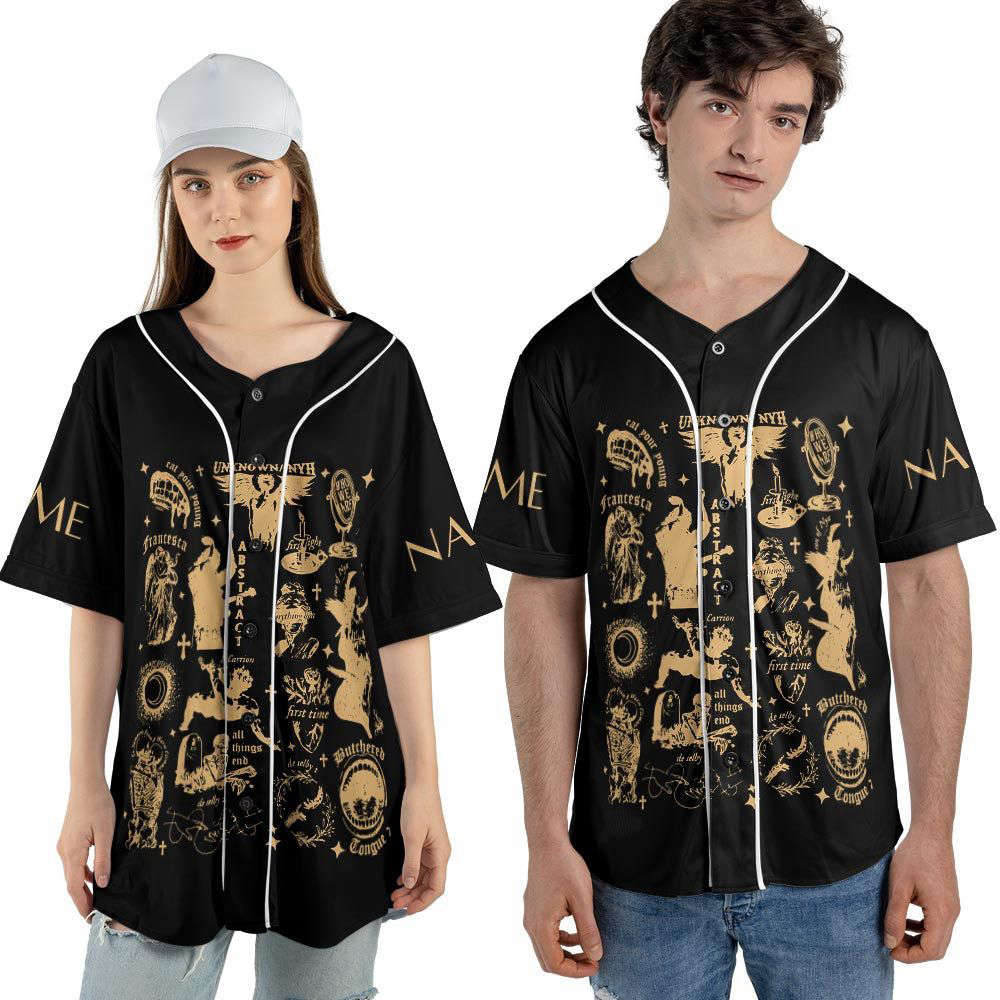 Custom Name Hozier Unreal Unearth Baseball Jersey - lylyprint.com